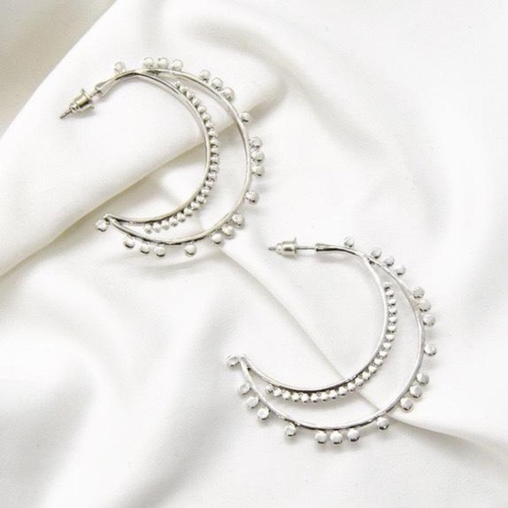 Large Moon Earrings